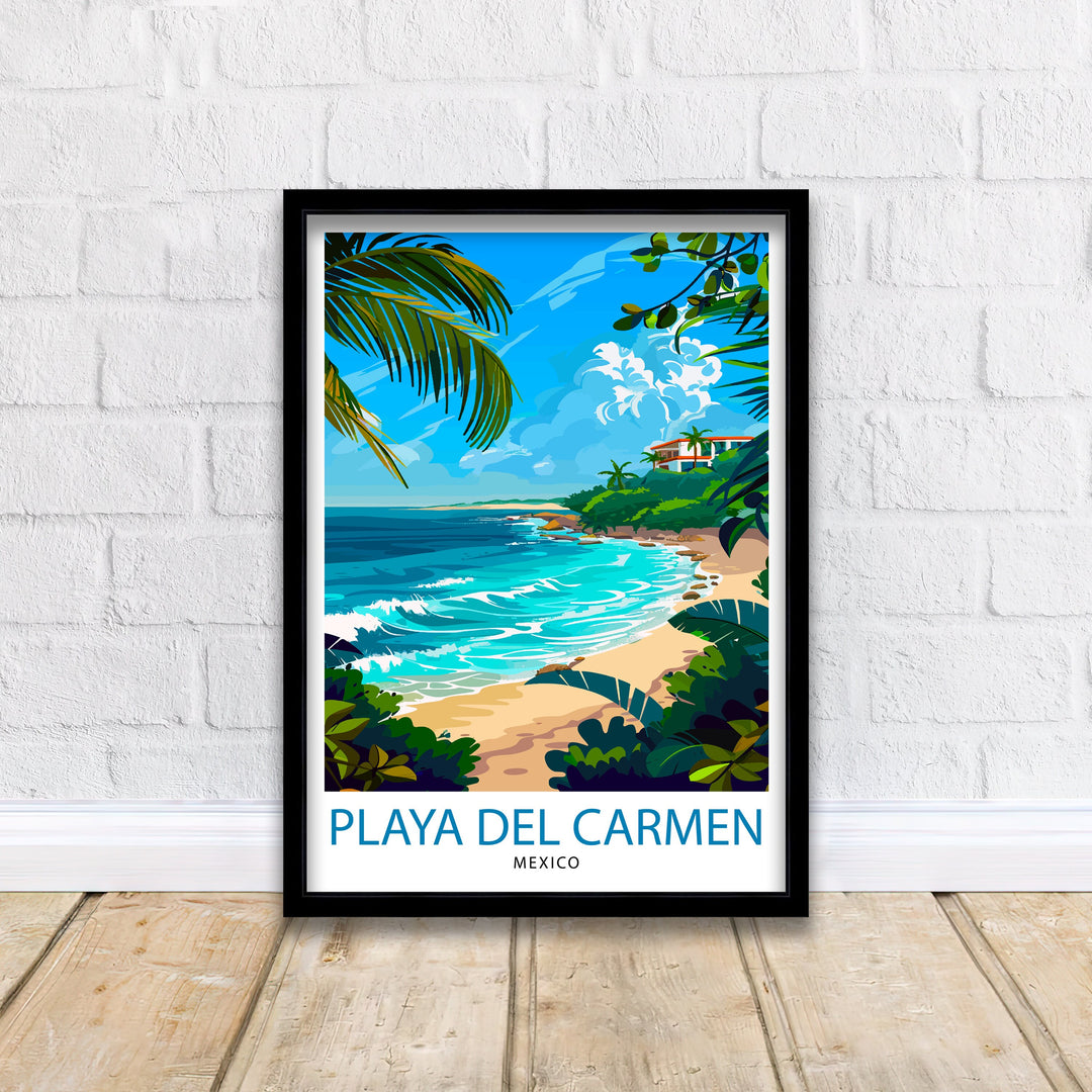 Playa del Carmen Travel Poster Playa del Carmen