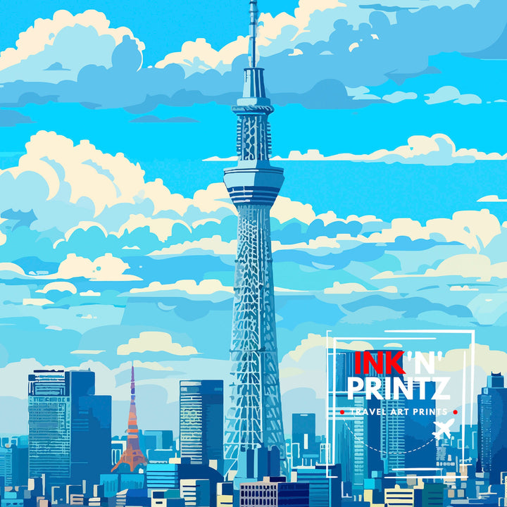 Tokyo Japan Travel Poster