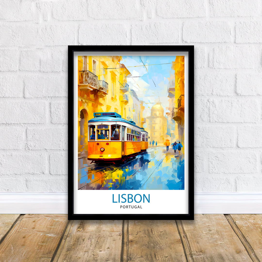 Lisbon Portugal Travel Poster