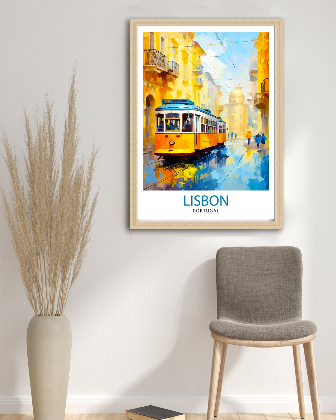 Lisbon Portugal Travel Print Wall Decor Lisbon Poster Portugal Travel Prints Lisbon Art Print Lisbon Illustration Lisbon Wall Art