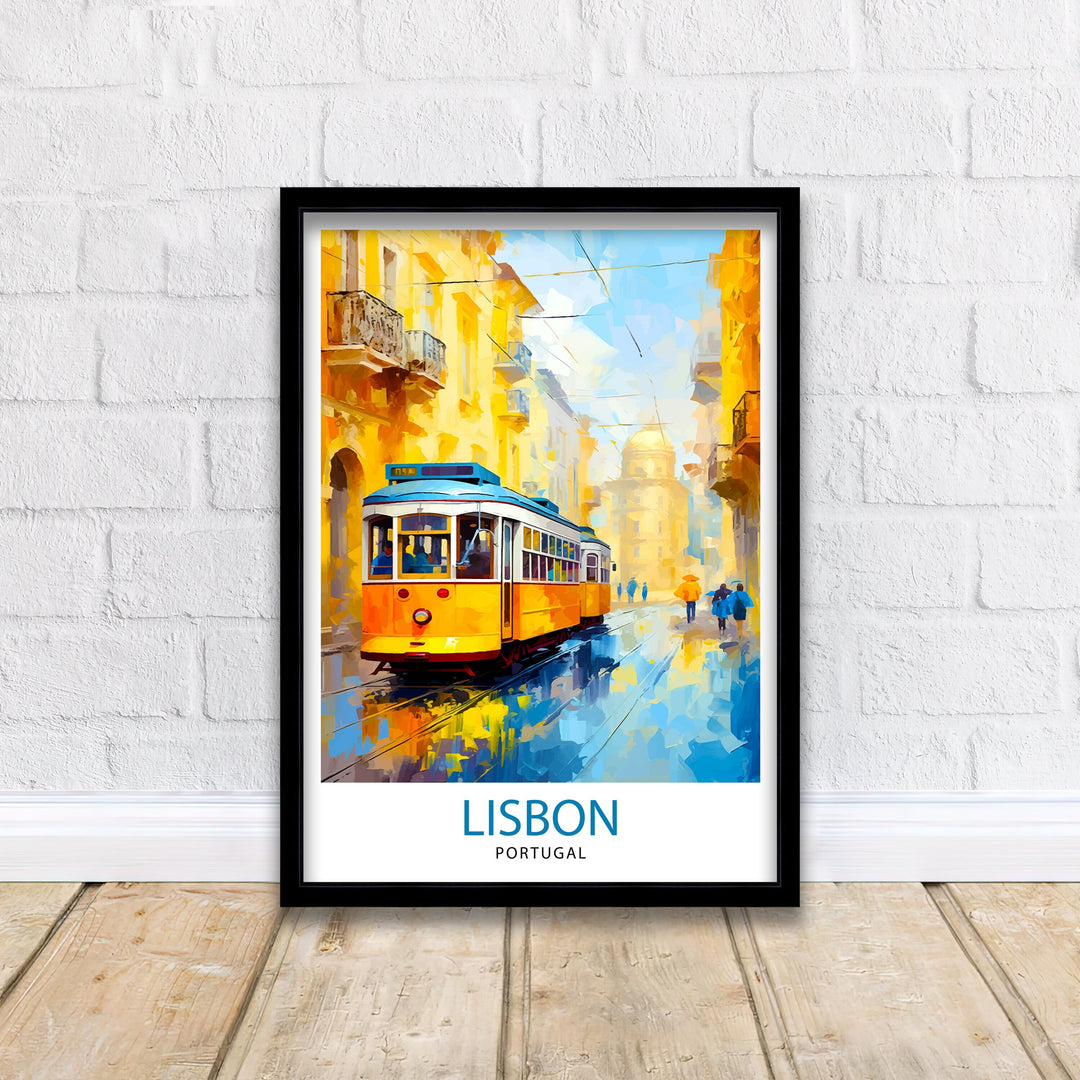 Lisbon Portugal Travel Poster