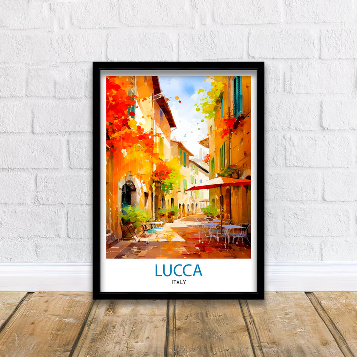 Lucca Italy Travel Print Wall Decor Wall Art Lucca Wall Hanging Home Décor Lucca Gift Art Lovers Italy Art Lover Gift Print Art