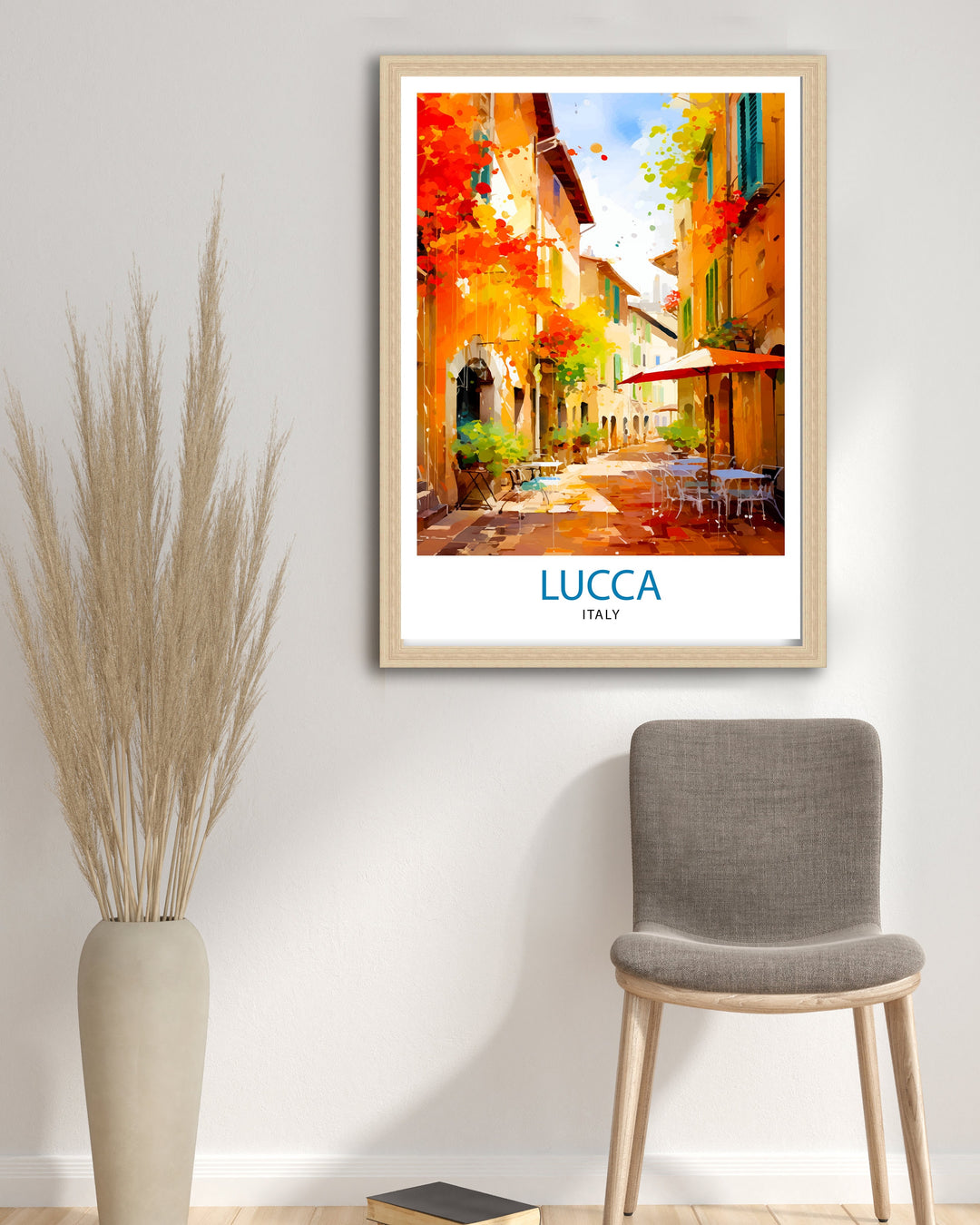 Lucca Italy Travel Poster