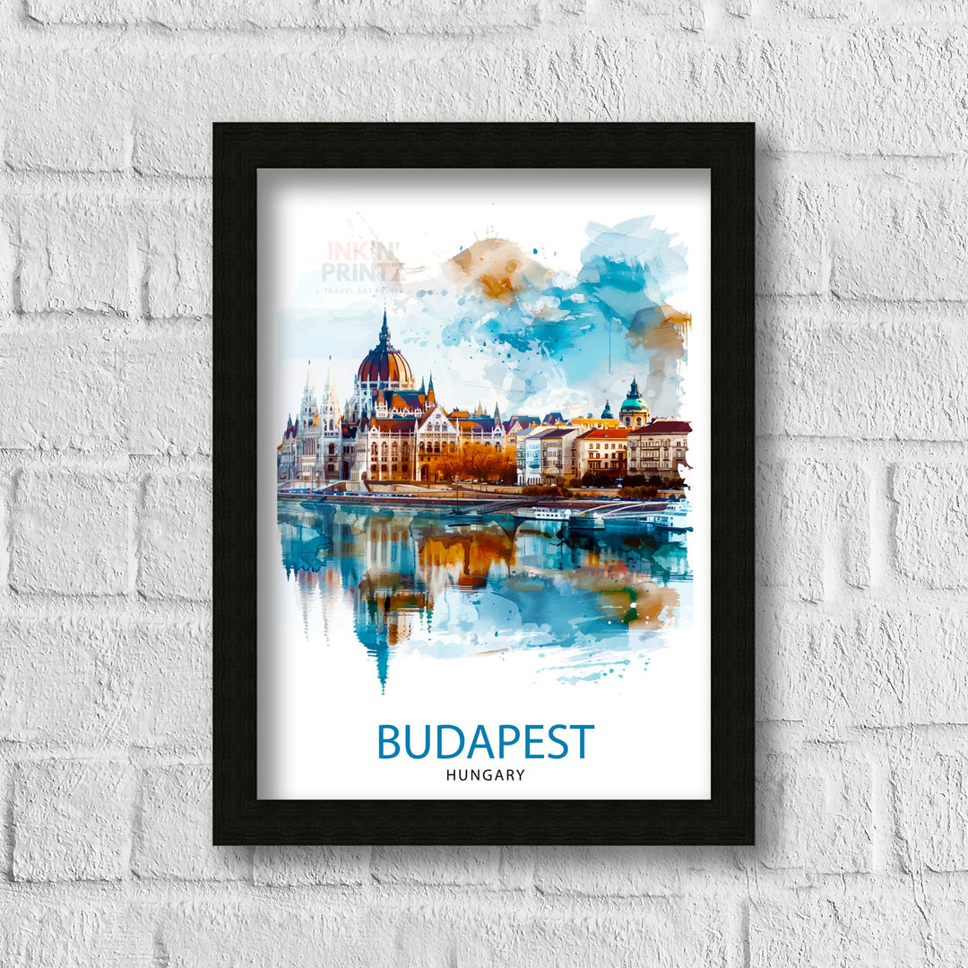 Budapest Hungary Travel Print Wall Decor Wall Art Budapest Wall Hanging Home Décor Budapest Gift Art Lovers Hungary Art Lover Gift Print Art