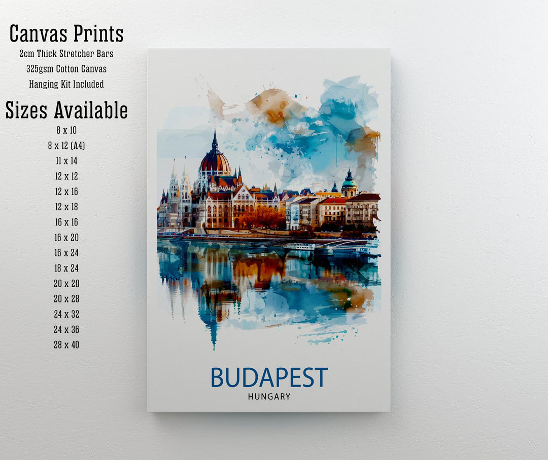 Budapest Hungary Travel Poster