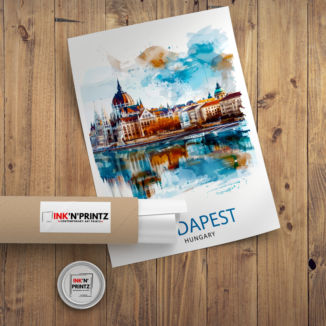 Budapest Hungary Travel Print Wall Decor Wall Art Budapest Wall Hanging Home Décor Budapest Gift Art Lovers Hungary Art Lover Gift Print Art