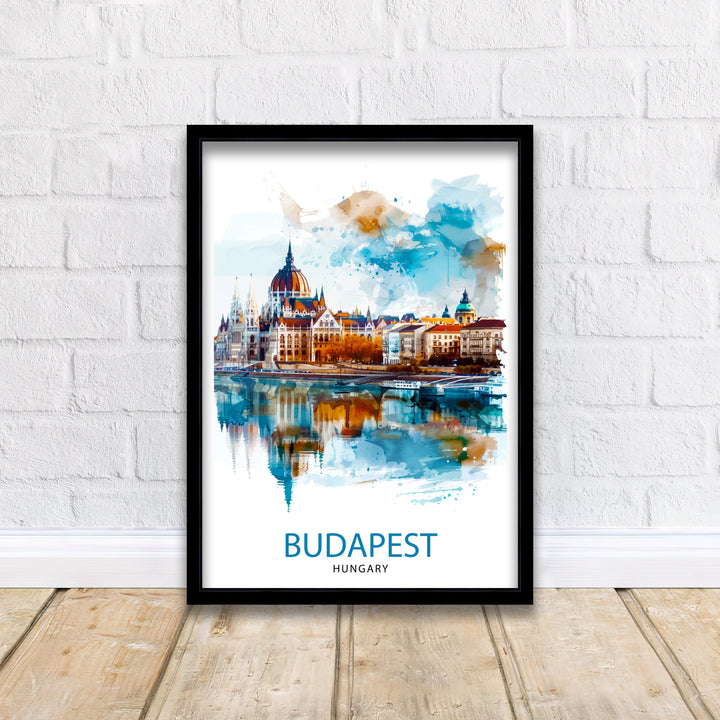 Budapest Hungary Travel Poster