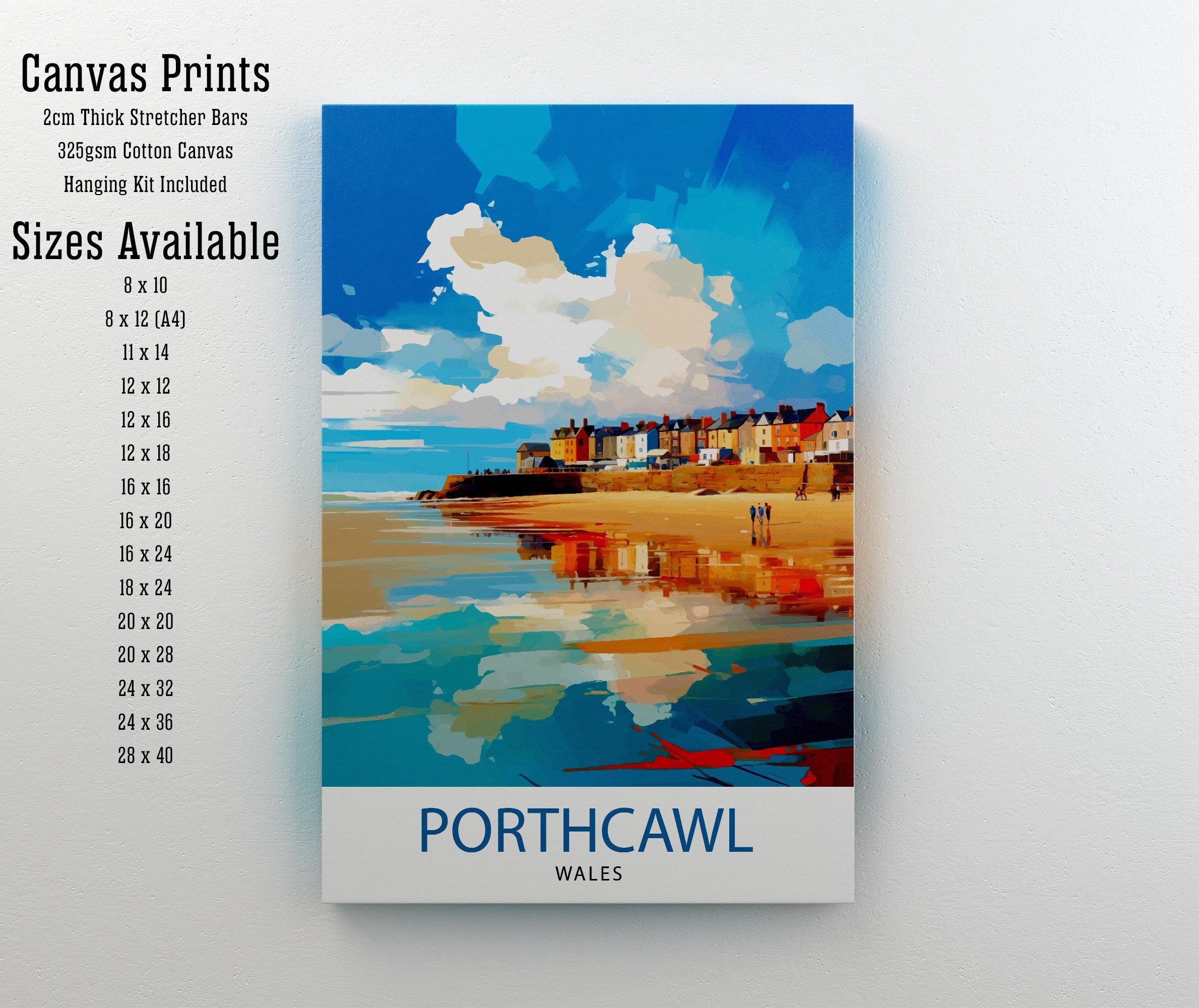 Porthcawl Wales Travel Print Wall Decor Wall Art Porthcawl Wall Hanging Home Décor Porthcawl Gift Art Lovers Wales Art Lover Gift Print Art