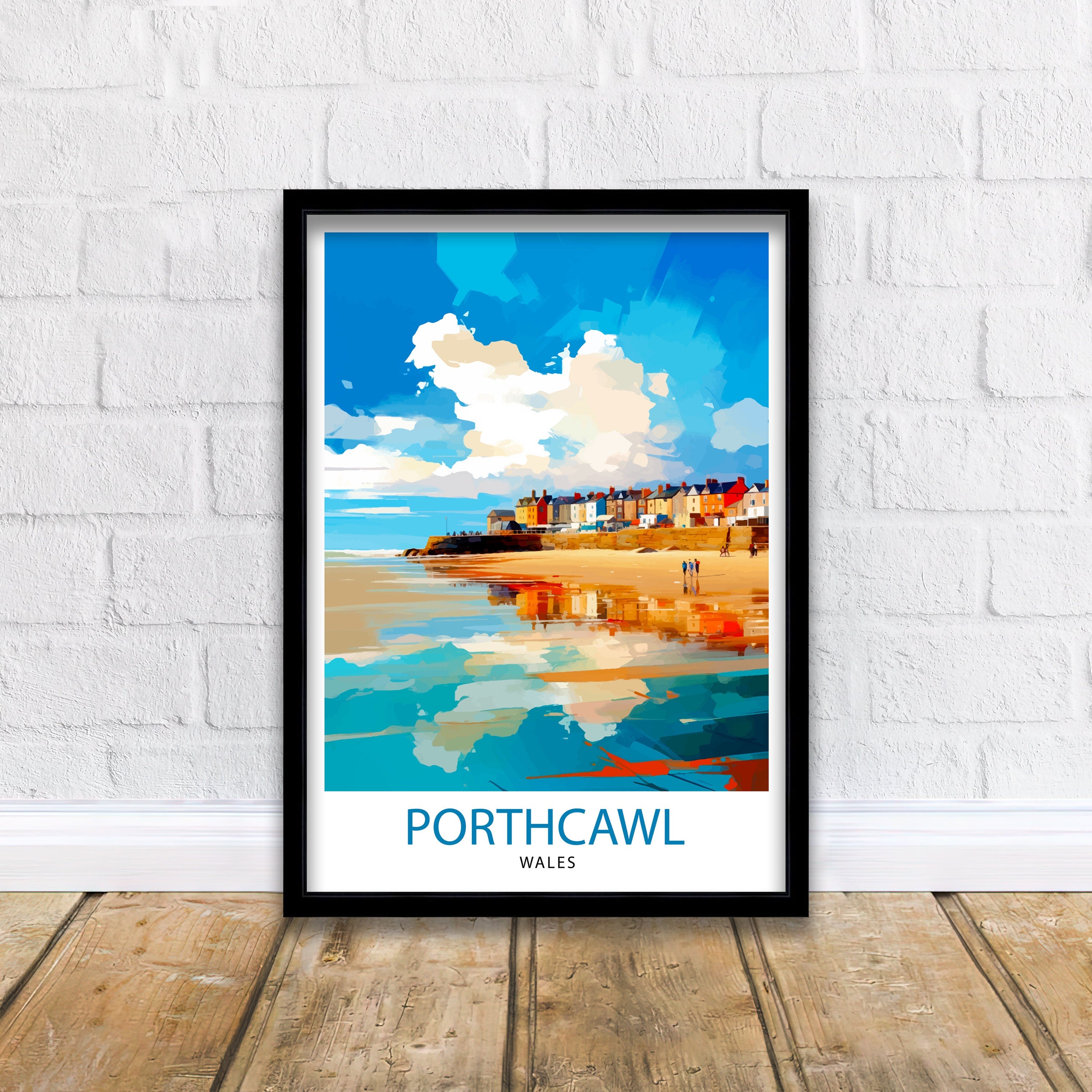 Porthcawl Wales Travel Print Wall Decor Wall Art Porthcawl Wall Hanging Home Décor Porthcawl Gift Art Lovers Wales Art Lover Gift Print Art