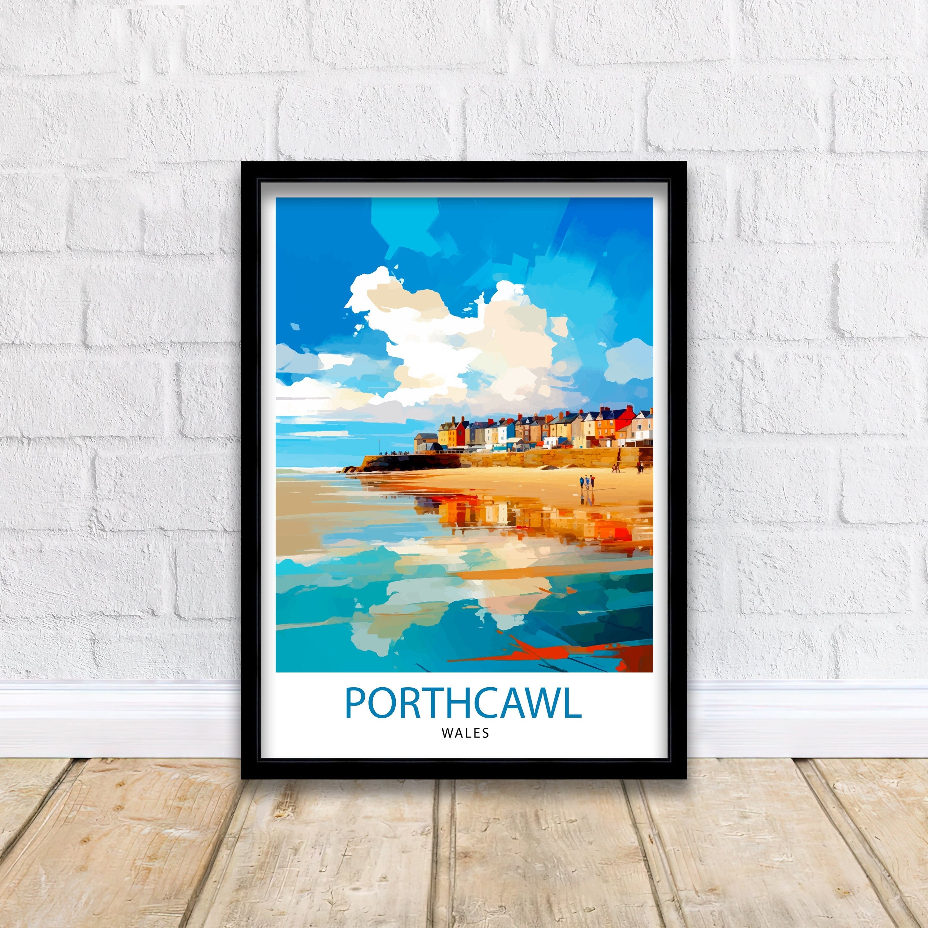 Porthcawl Wales Travel Print Wall Decor Wall Art Porthcawl Wall Hanging Home Décor Porthcawl Gift Art Lovers Wales Art Lover Gift Print Art