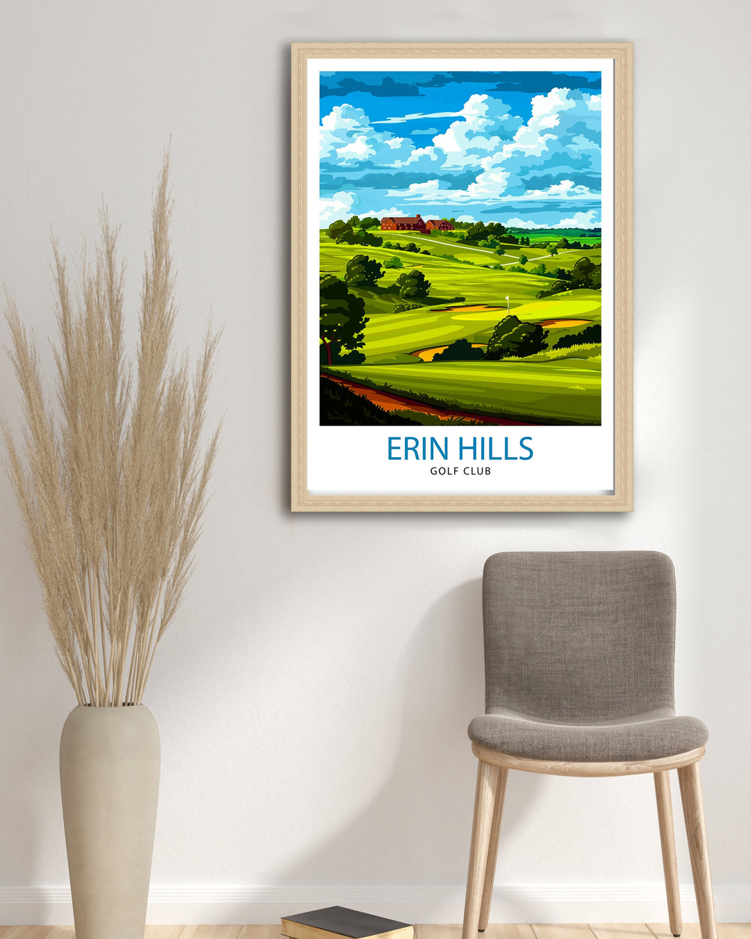 Erin Hills Golf Club Travel Print Wall Decor Wall Art Erin Hills Wall Hanging Home Décor Erin Hills Gift Art Lovers Golf Art Lover Gift