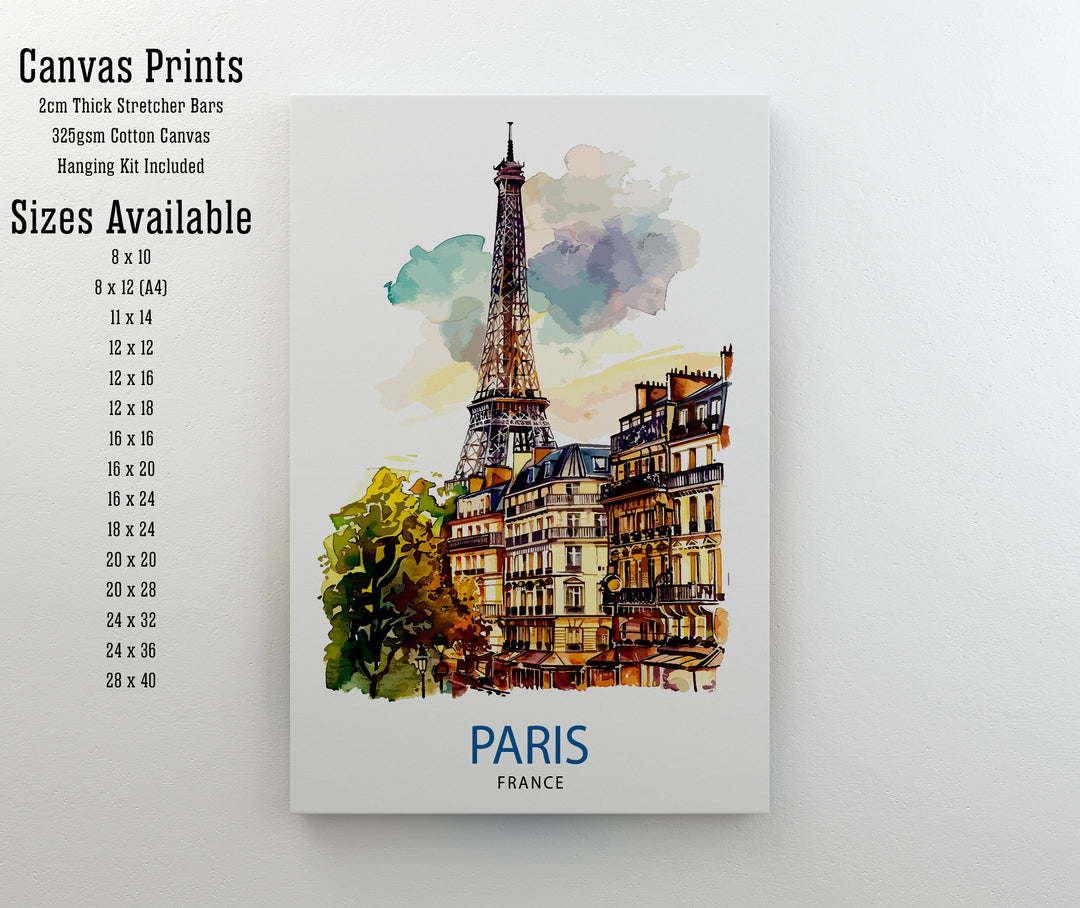 Paris France Travel Poster