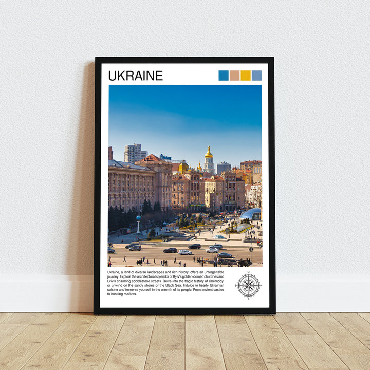 Ukraine Travel Print Wall Decor Wall Art Ukraine Wall Hanging Home Décor Ukraine Gift Art Lovers Europe Art Lover Gift Print Art