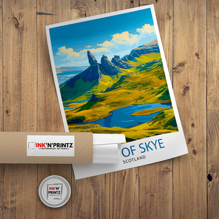 Isle of Skye Travel Poster Skye