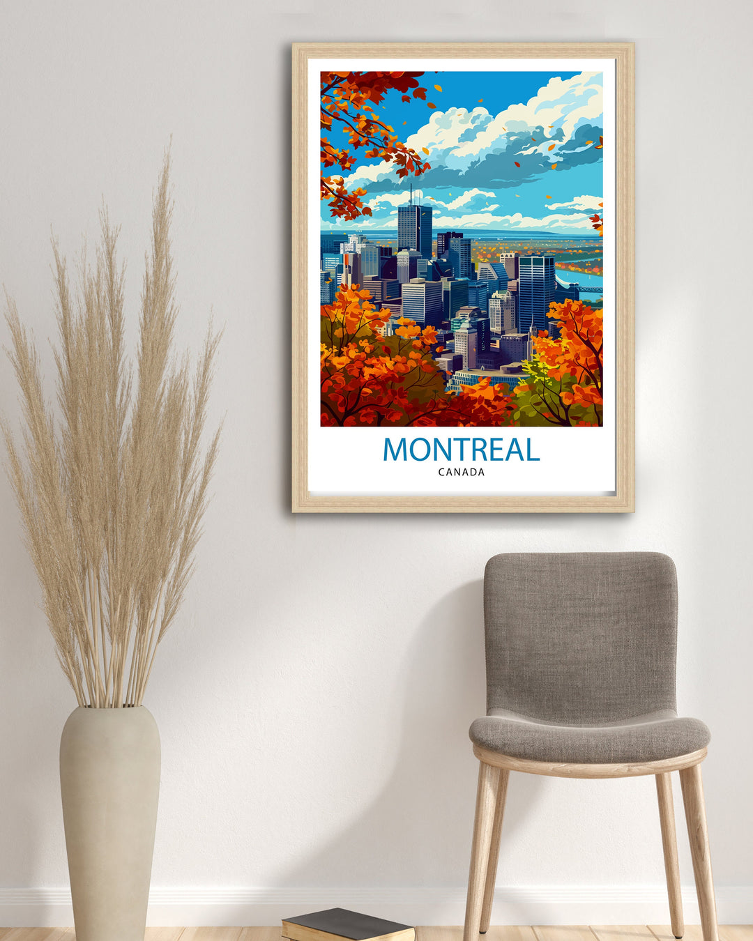 Montreal Canada Travel Poster Montreal Wall Art Montreal Home Decor Canada Illustration Travel Poster Gift for Montreal Canada Home Decor