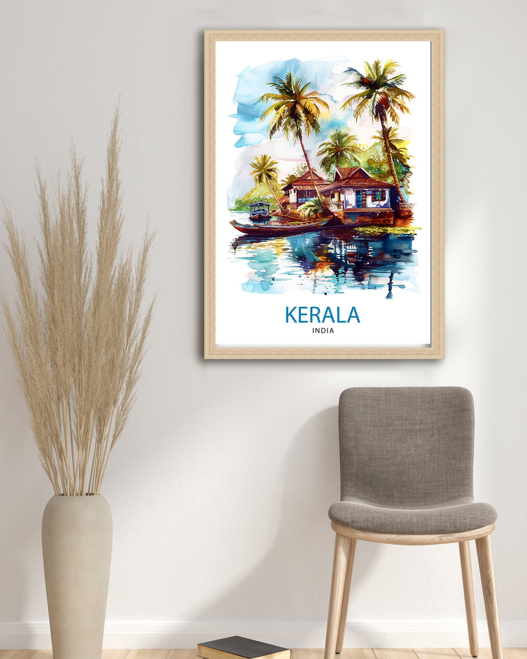 Kerala India Travel Print Wall Decor Wall Art Kerala Wall Hanging Home Décor Kerala Gift Art Lovers India Art Lover Gift Print Art