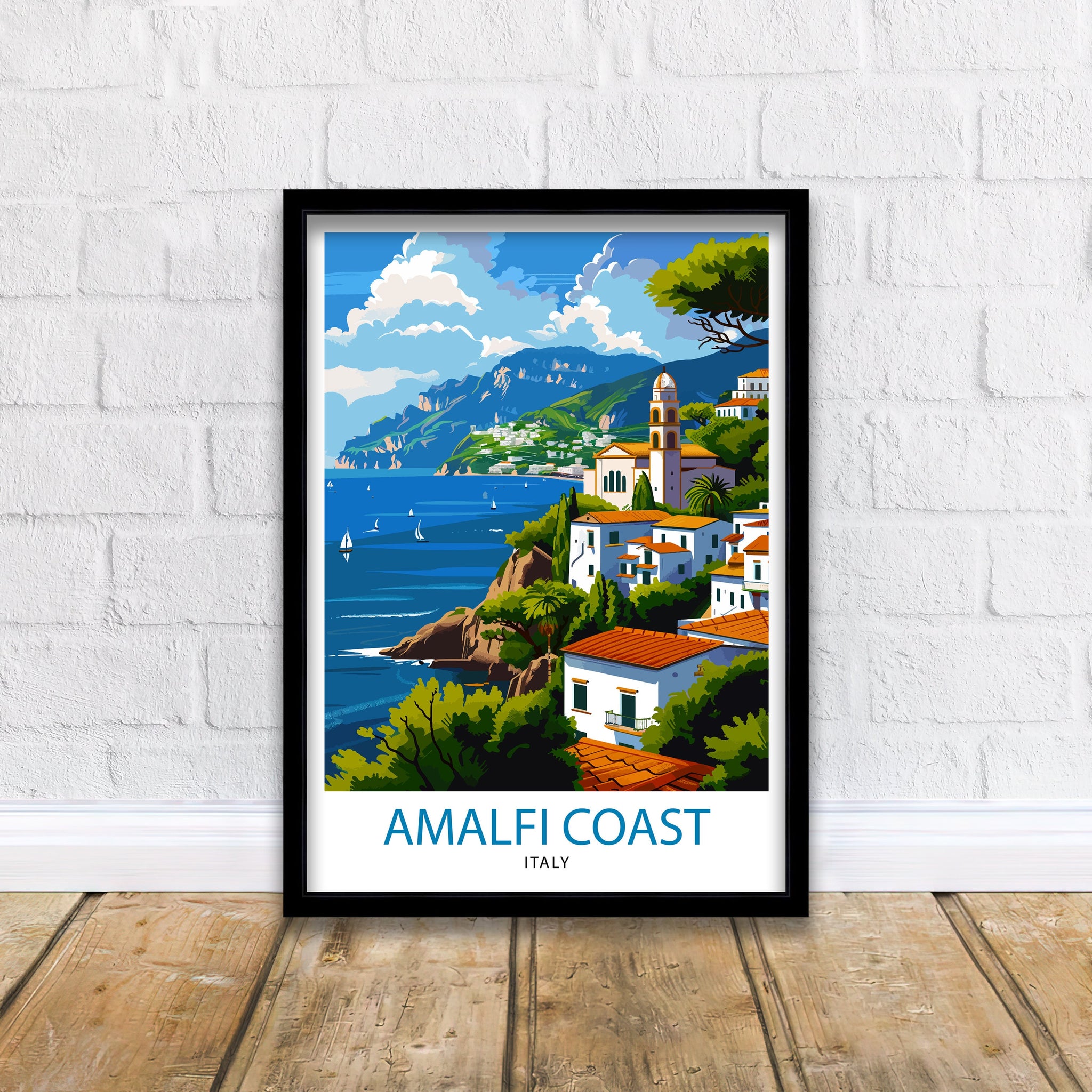 Amalfi Coast Italy Travel Print Amalfi Coast Wall Decor Amalfi Coast Poster Italy Travel Prints Amalfi Coast Art Print Amalfi Coast