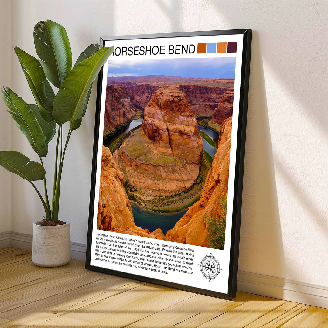 Horseshoe Bend Arizona Travel Print Wall Decor Wall Art Horseshoe Bend Wall Hanging Home Décor Horseshoe Bend Gift Art Lovers Arizona