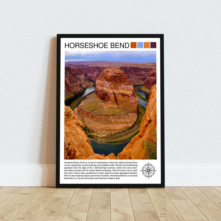 Horseshoe Bend Arizona Travel Print Wall Decor Wall Art Horseshoe Bend Wall Hanging Home Décor Horseshoe Bend Gift Art Lovers Arizona