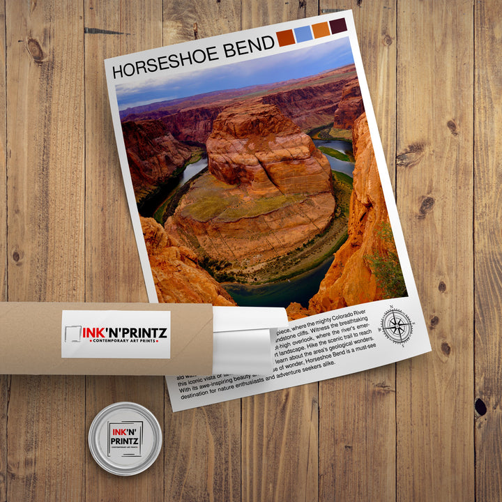 Horseshoe Bend Arizona Travel Print Wall Decor Wall Art Horseshoe Bend Wall Hanging Home Décor Horseshoe Bend Gift Art Lovers Arizona