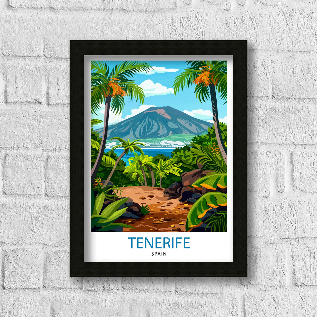 Tenerife Spain Travel Poster Tenerife