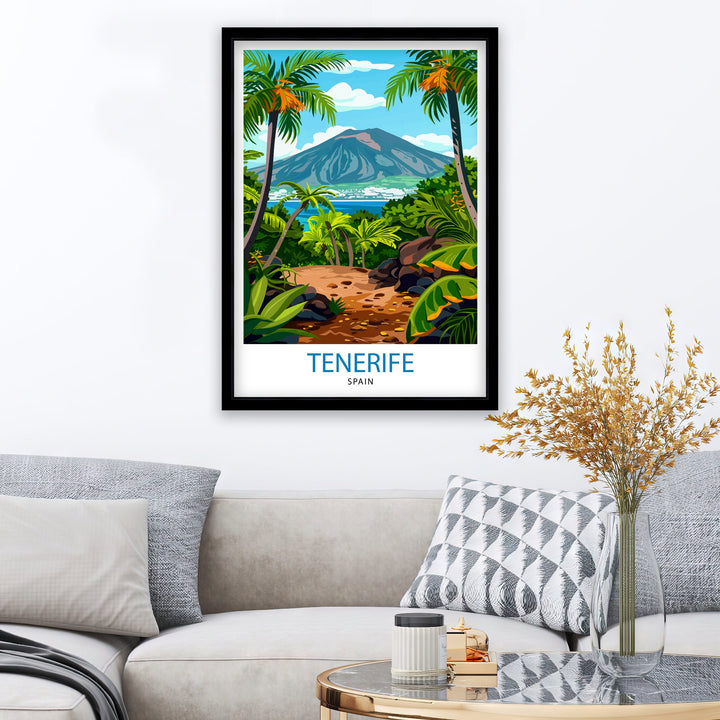 Tenerife Spain Travel Poster Tenerife