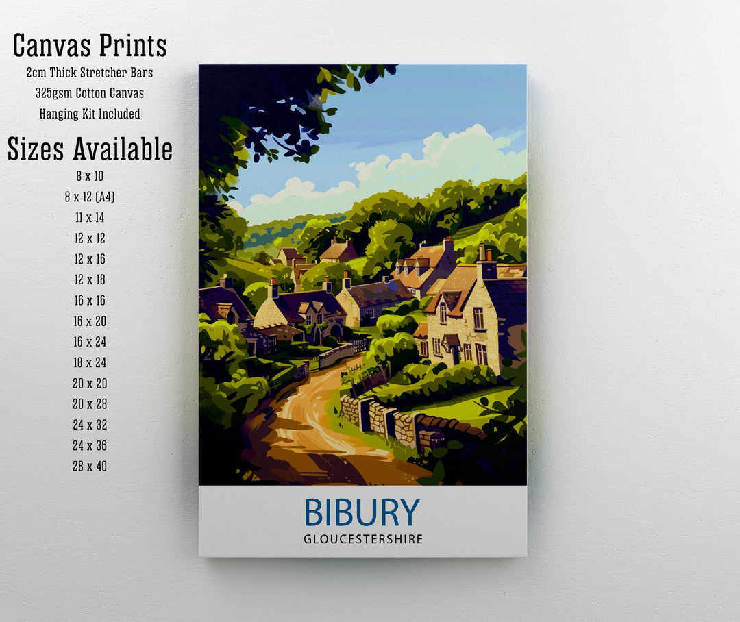 Bibury Travel Poster