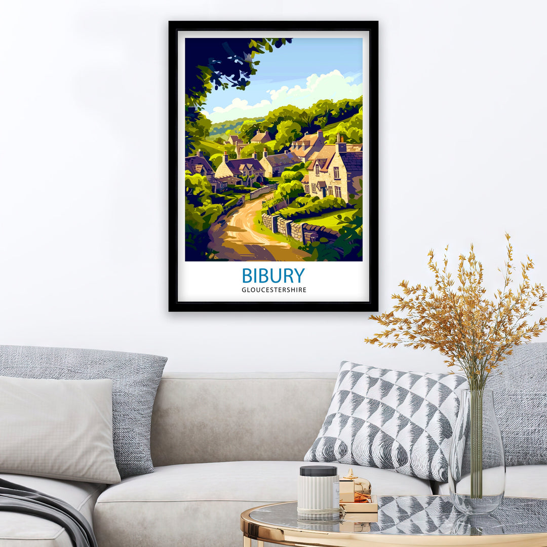 Bibury Travel Poster