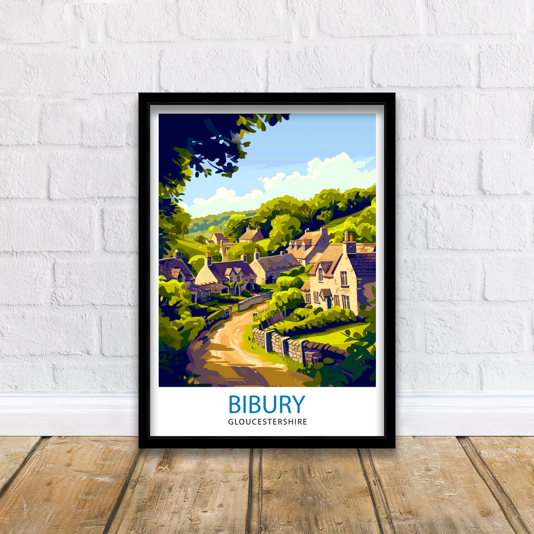 Bibury Travel Print Wall Decor Wall Art Bibury Wall Hanging Home Décor Bibury Gift Art Lovers England Art Lover Gift Print Art