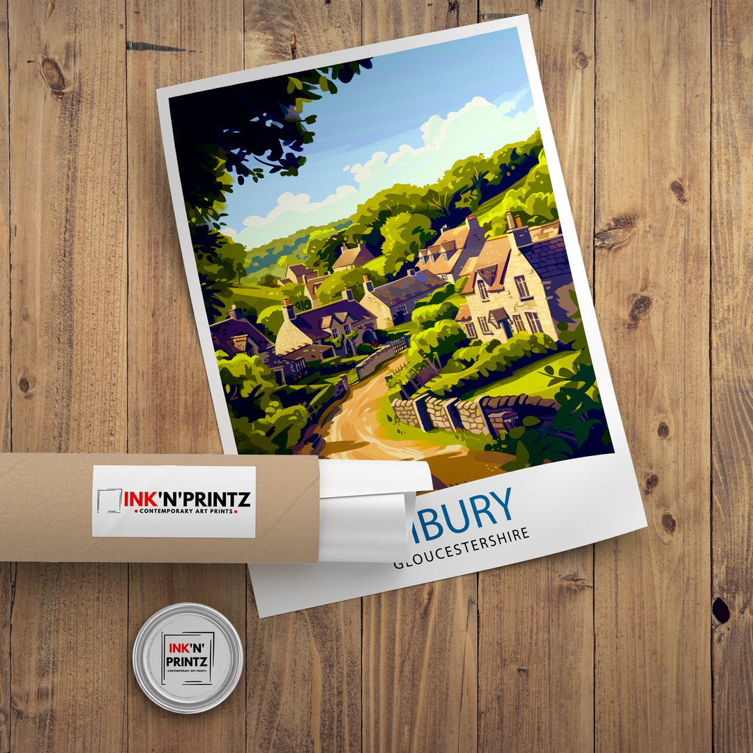 Bibury Travel Poster