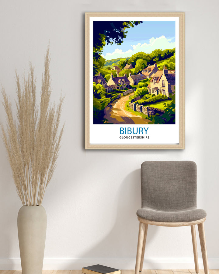 Bibury Travel Poster