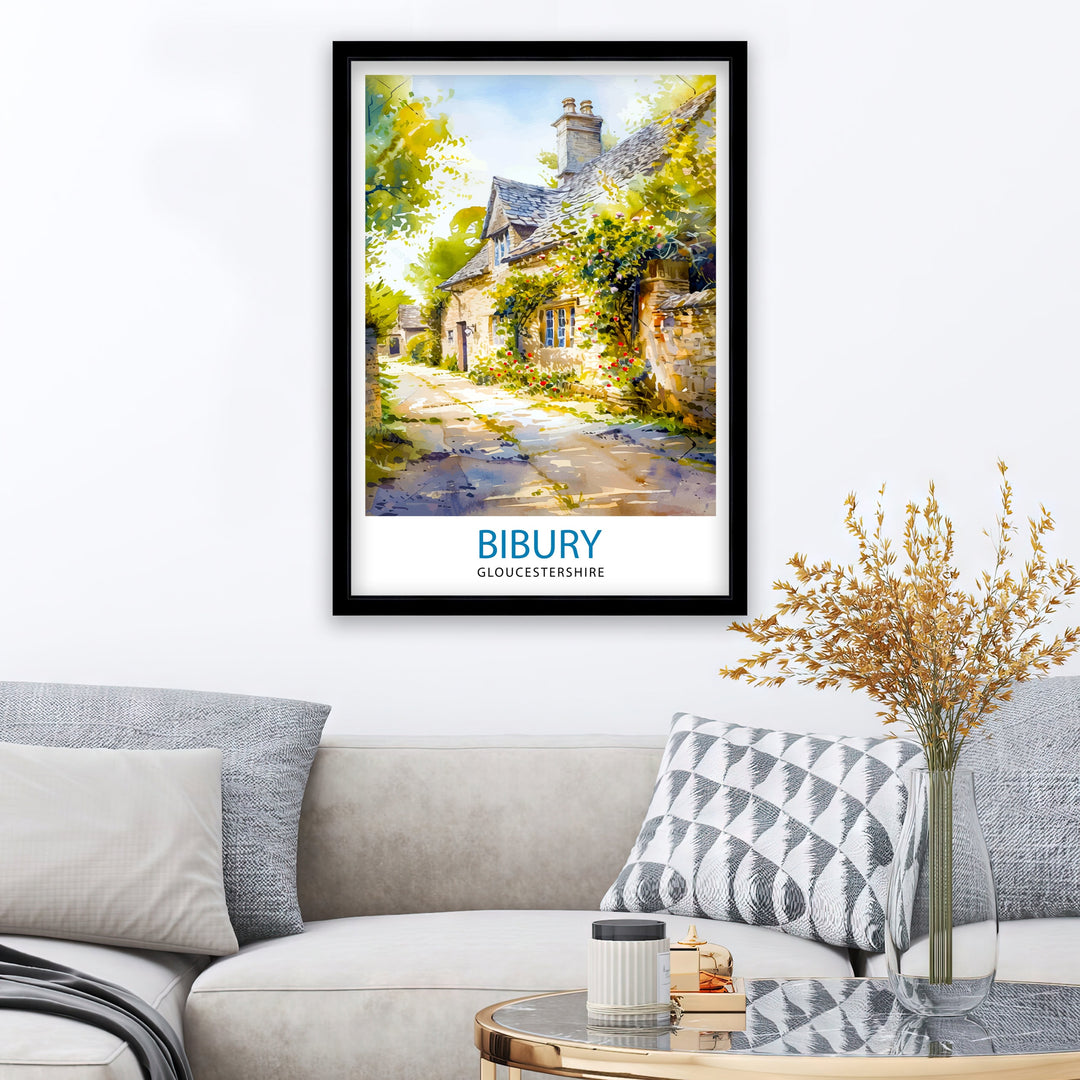 Bibury Travel Print Wall Decor Wall Art Bibury Wall Hanging Home Décor Bibury Gift Art Lovers England Art Lover Gift Print Art