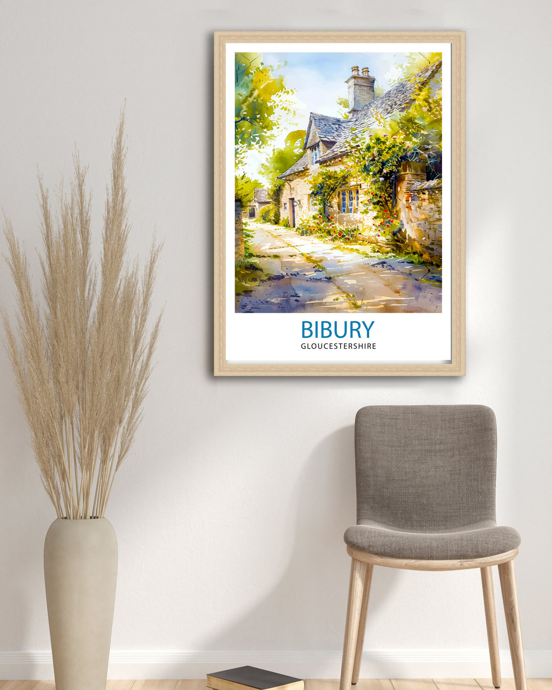 Bibury Travel Print Wall Decor Wall Art Bibury Wall Hanging Home Décor Bibury Gift Art Lovers England Art Lover Gift Print Art