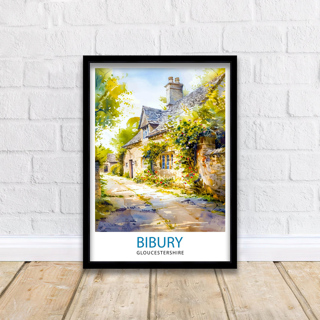 Bibury Travel Poster