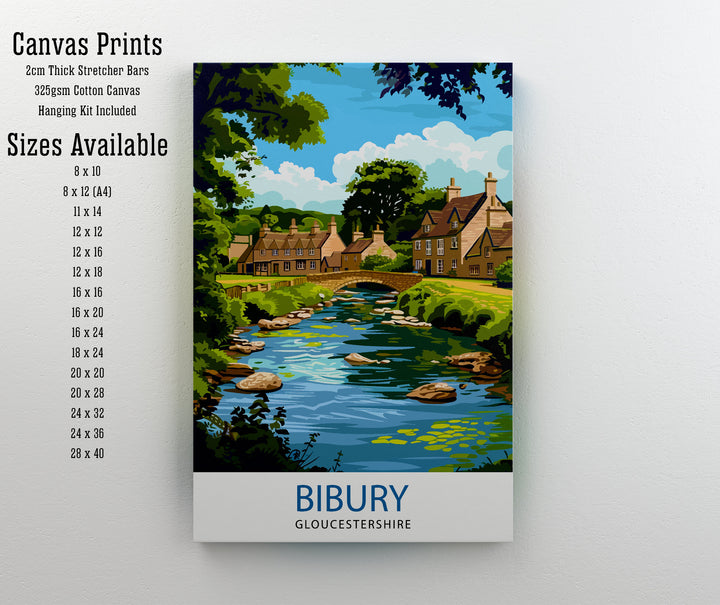 Bibury Travel Poster