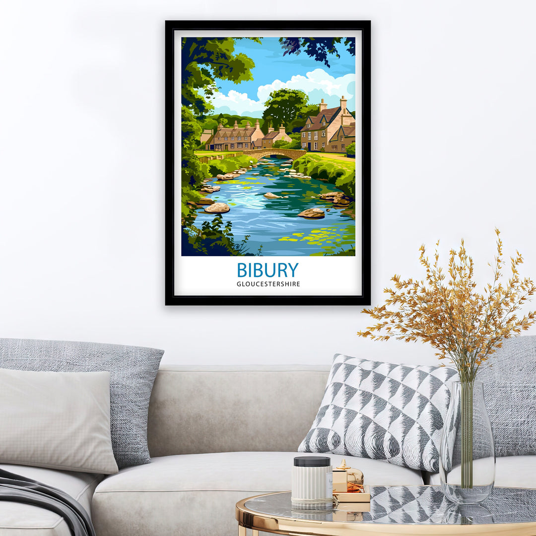 Bibury Travel Print Wall Decor Wall Art Bibury Wall Hanging Home Décor Bibury Gift Art Lovers England Art Lover Gift Print Art