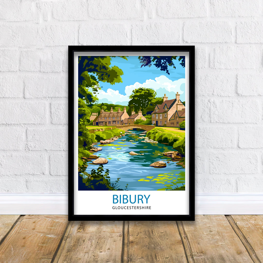 Bibury Travel Print Wall Decor Wall Art Bibury Wall Hanging Home Décor Bibury Gift Art Lovers England Art Lover Gift Print Art