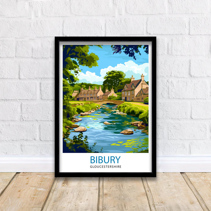 Bibury Travel Print Wall Decor Wall Art Bibury Wall Hanging Home Décor Bibury Gift Art Lovers England Art Lover Gift Print Art