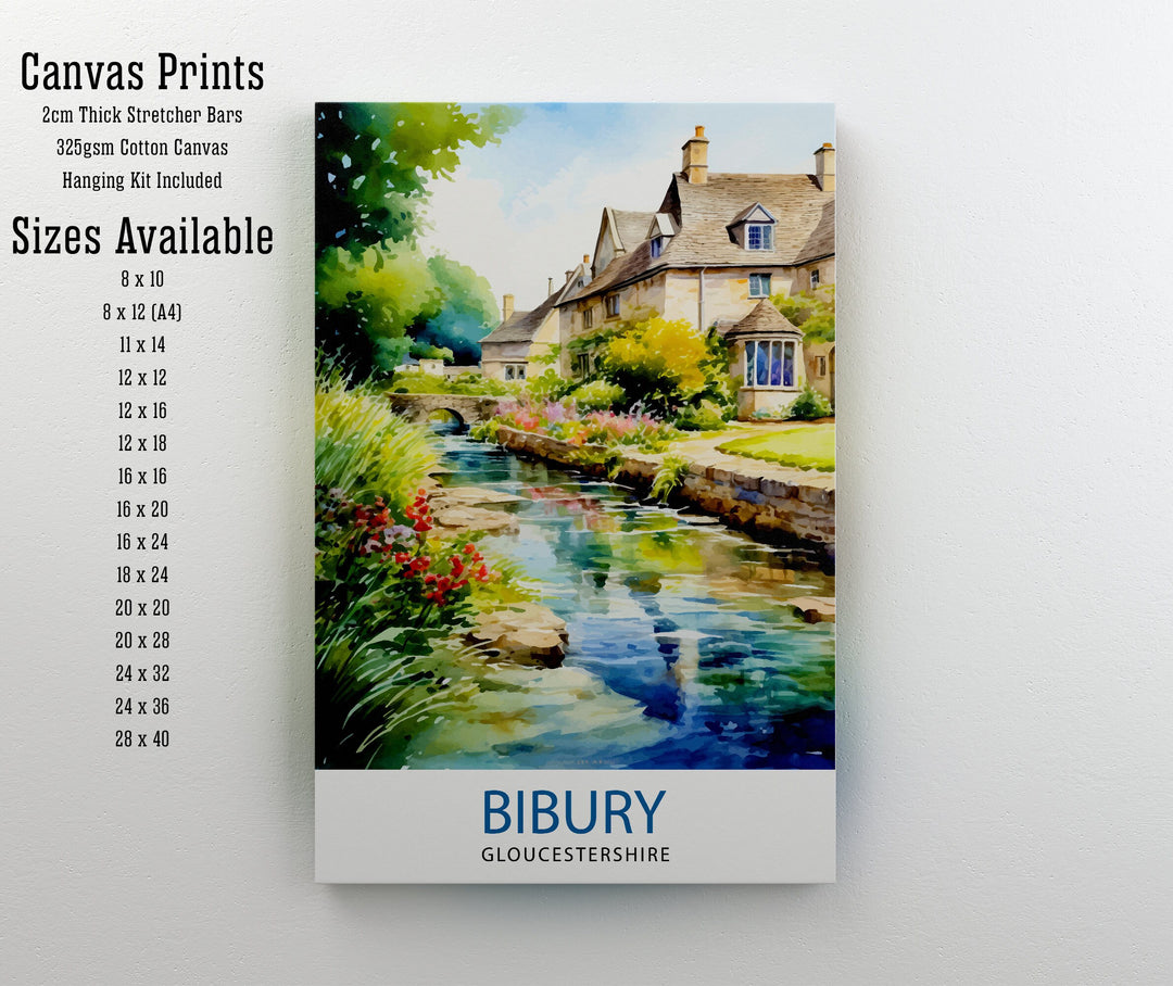 Bibury Travel Poster