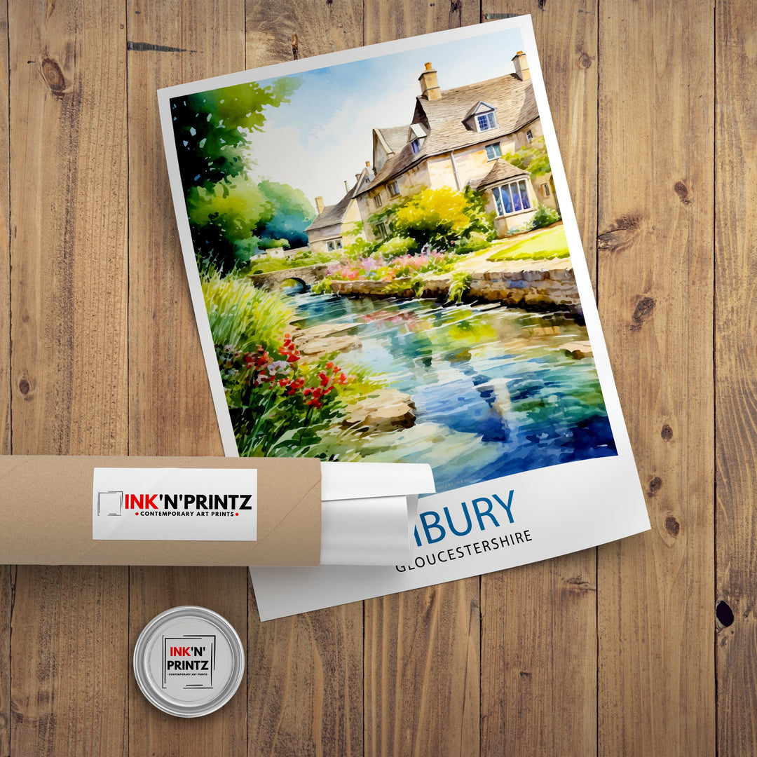 Bibury Travel Poster