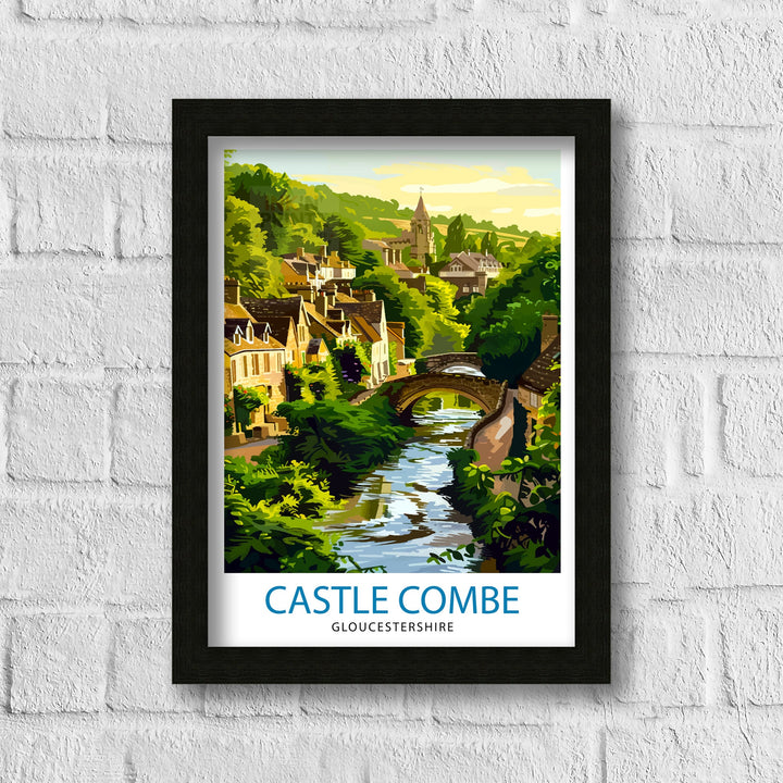 Castle Combe Travel Print Wall Decor Wall Art Castle Combe Wall Hanging Home Décor Castle Combe Gift Art Lovers England Art Lover Gift