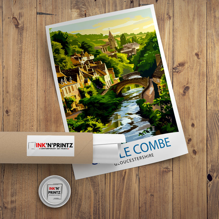 Castle Combe Travel Print Wall Decor Wall Art Castle Combe Wall Hanging Home Décor Castle Combe Gift Art Lovers England Art Lover Gift