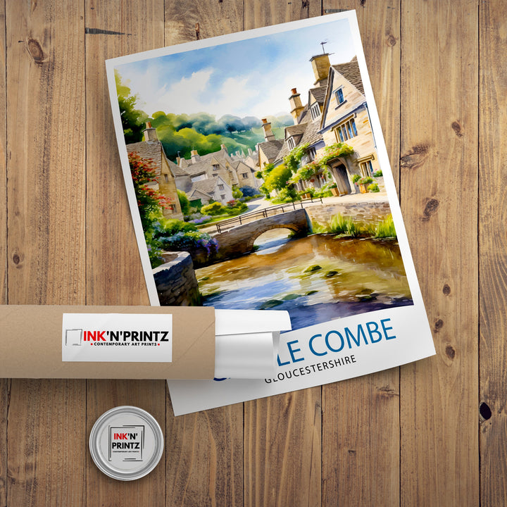 Castle Combe Travel Print Wall Decor Wall Art Castle Combe Wall Hanging Home Décor Castle Combe Gift Art Lovers England Art Lover Gift