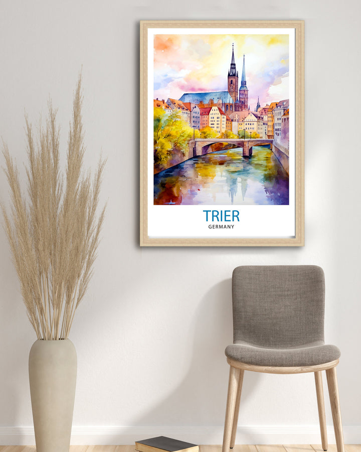 Trier Germany Travel Poster