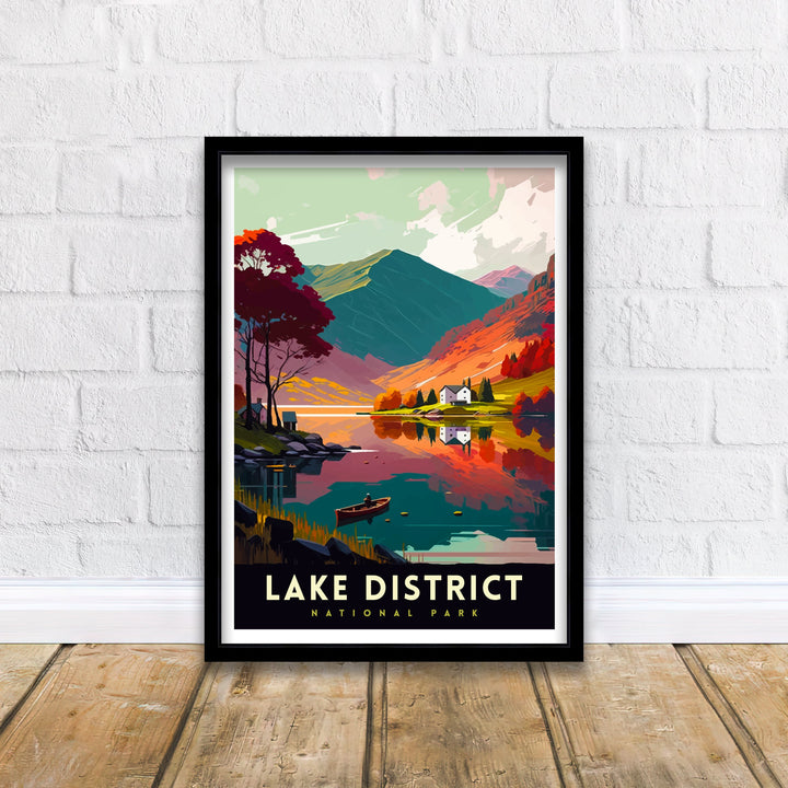 Lake District National Park Travel Print Wall Decor Wall Art Lake District Wall Hanging Home Décor Lake District Gift Art Lovers UK Art