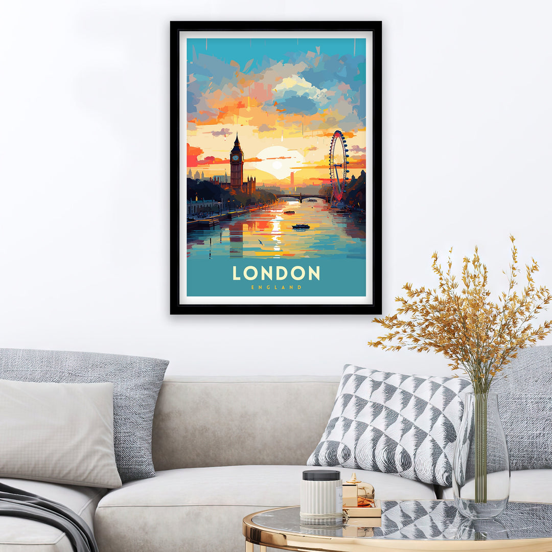 London England Travel Poster