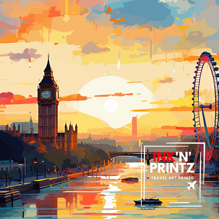 London England Travel Poster