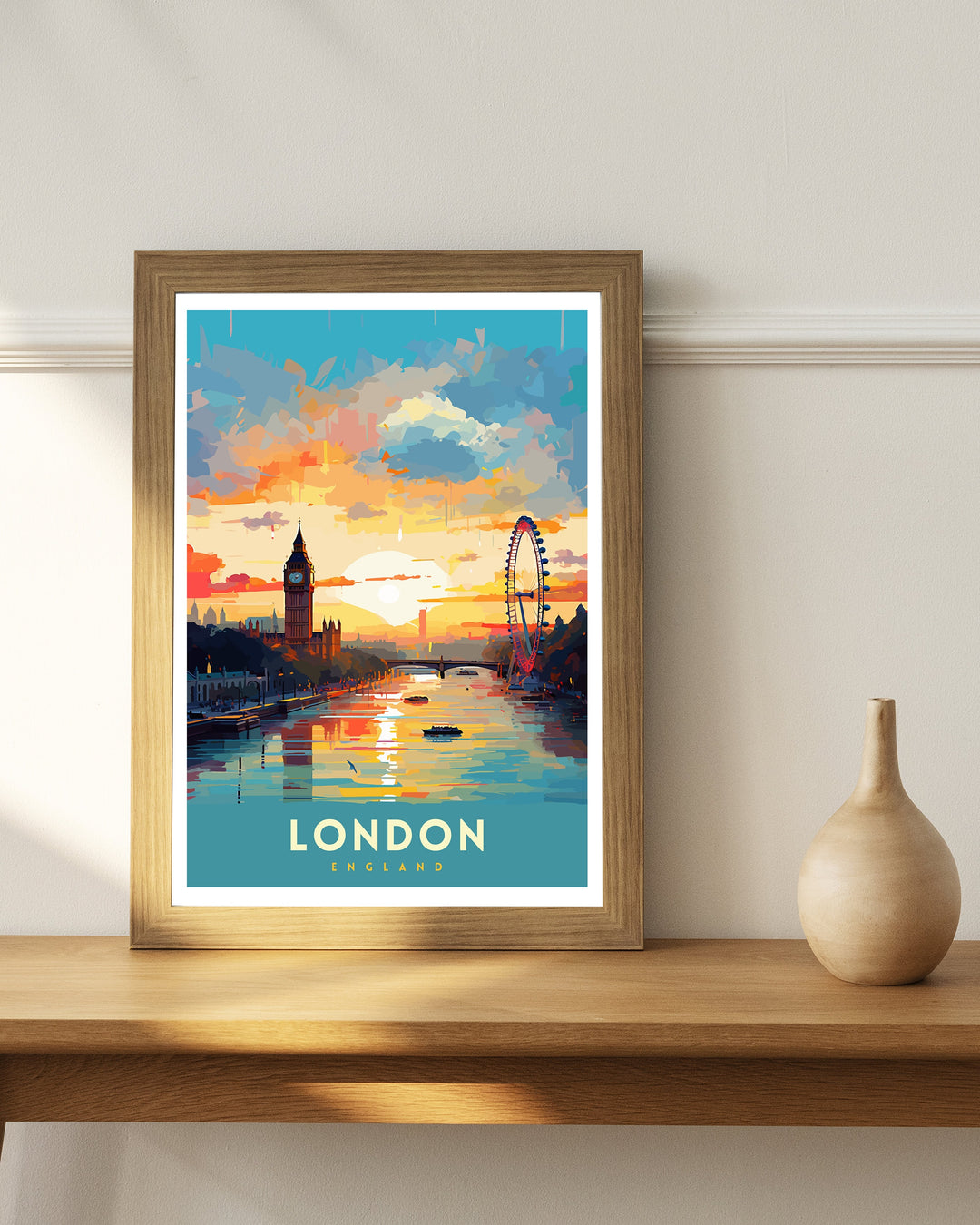 London England Travel Print Wall Decor Wall Art London Wall Hanging Home Décor London Gift Art Lovers UK Art Lover Gift Print Art