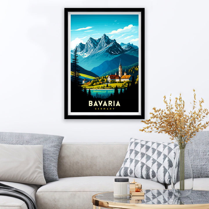 Bavaria Germany Travel Print Wall Decor Wall Art Bavaria Wall Hanging Home Décor Bavaria Gift Art Lovers Germany Art Lover Gift Print Art