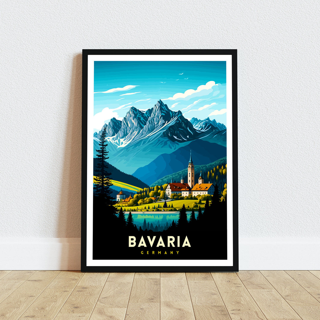 Bavaria Germany Travel Print Wall Decor Wall Art Bavaria Wall Hanging Home Décor Bavaria Gift Art Lovers Germany Art Lover Gift Print Art